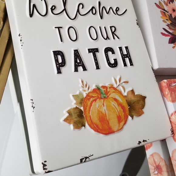 ❗Fall Metal and Canvas Rustic Pumpkin Wall Decor Bundle❗ - Picture 4 of 8